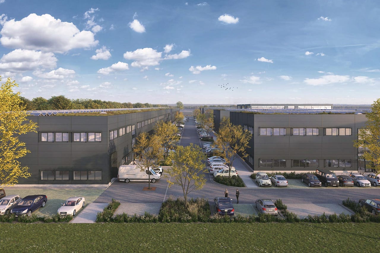 Visualisierung des UnternehmerParks München-Aubing