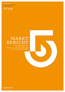 Titelseite des Marktbericht 5 des 1. Halbjahrs 2016 der Initiative Unternehmensimmobilien