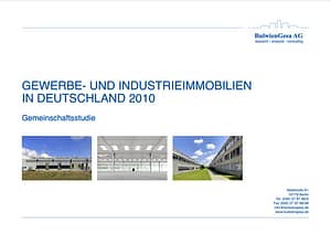 Titelblatt der Studie Gewerbe- und Industrieimmobilien in Deutschland 2010